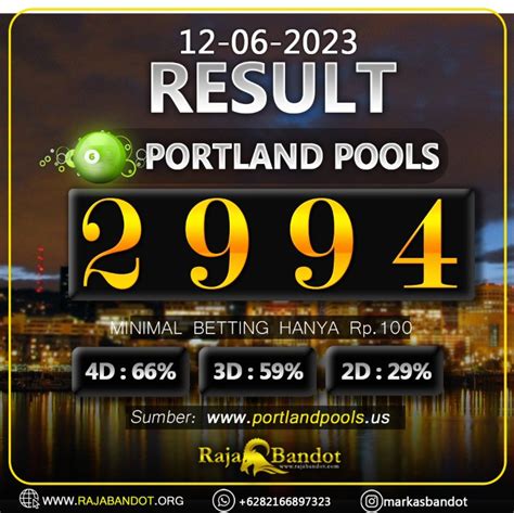 pengeluaran portland tercepat|PORTLAND POOLS .